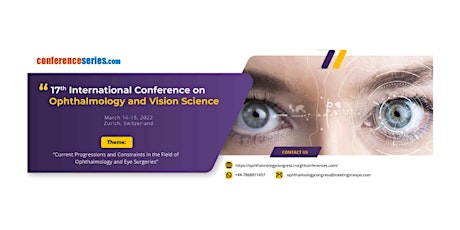 17th International Conference on  Ophthalmology and Vision Science tickets