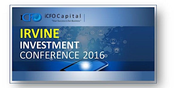 Event Announcement Feb 13th - iCFO Capital Investment Conference, Irvine CA