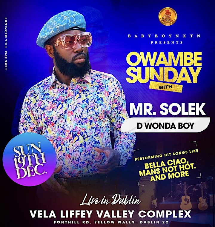 
		Owambe Sunday "Mr Solek Live in Dublin" image
