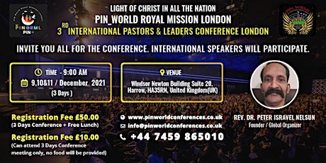3RD INTERNATIONAL PASTOR'S & LEADERS CONFERENCE primary image