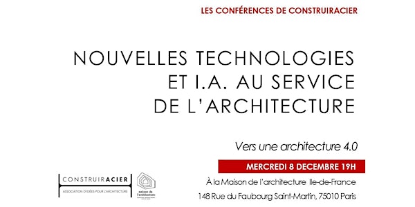 Conférence "Nouvelles technologies et I.A. au service de l'architecture"