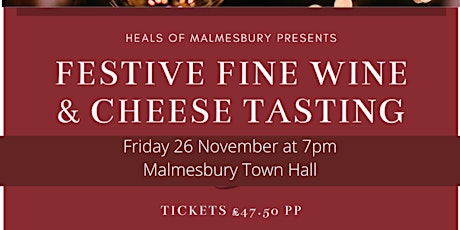 Image principale de Festive Fine Wine and Cheese Tasting