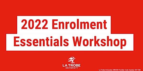 2022 Arts Enrolment Essentials Workshop - Virtual