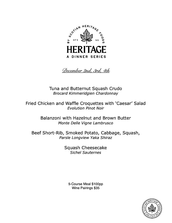 
		Heritage: A Dinner Series image
