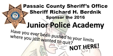 2016 Sheriff's Summer Jr. Police Academy   Passaic County Sheriff’s Office   Sheriff Richard H. Berdnik   primary image