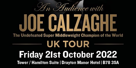 An Audience with Joe Calzaghe	- UK Tour tickets