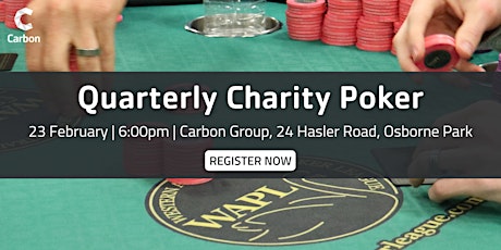 Carbon's Quarterly Charity Poker Night tickets