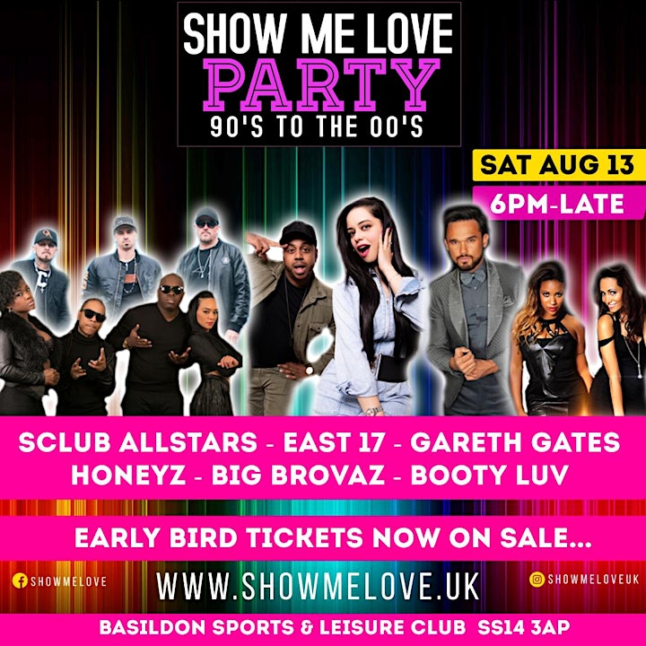 
		SHOW ME LOVE  PARTY - 90'S TO THE 00'S image
