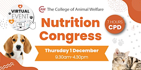 Nutrition Congress - Virtual Event - Veterinary tickets