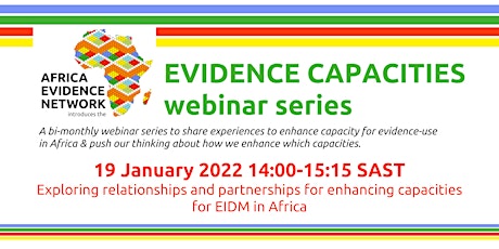 Evidence Capacities Webinar: Relationships enhancing African EIDMcapacities tickets