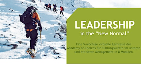 Infosession zur Learning Journey: „Leadership in the New Normal“ tickets