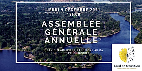 Assemblée générale annuelle virtuelle 2021 - Laval en transition primary image