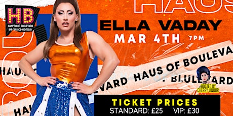Image principale de Haus of Boulevard Presents: Ella Vaday