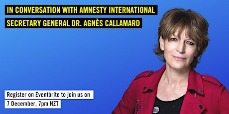 In conversation with Amnesty Secretary General Dr. Agnès Callamard primary image