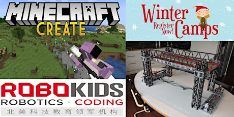 Imagem principal de Robokids Winter Camp 2021 MineCraft and Lego (Age 9 and up)