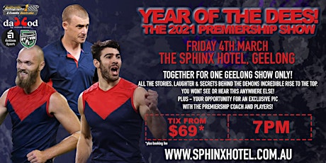 The 2021 Premiership Show feat Petracca, Goody and Gawn LIVE! tickets