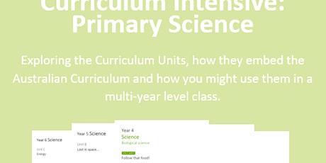 Curriculum Intensive: Primary Science tickets