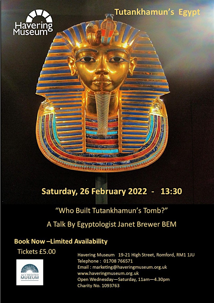 
		Who Built Tutankhamun’s Tomb? - Talk by Janet Brewer image
