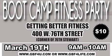 30 Plus Marketing Group Boot Camp Fitness Party primary image