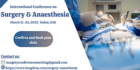 International Conference on Surgery and Anaesthesia billets