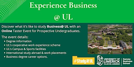 Experience Business @ UL tickets