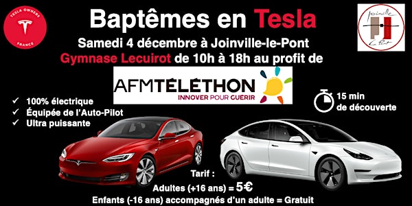 04/12 12h20 - Baptêmes Tesla - Téléthon Joinville-le-Pont