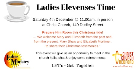 Ladies Elevenses Saturday 4th December