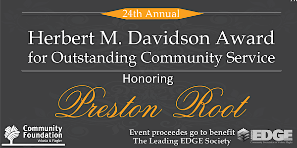 Herbert M. Davidson Award Honoring Preston Root