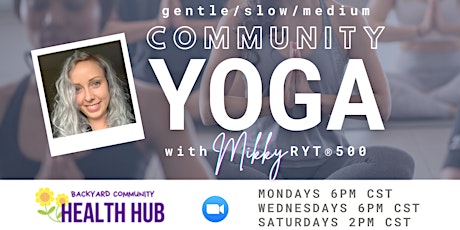 Winter Community Yoga (gentle/creative/all levels) *ONLINE tickets