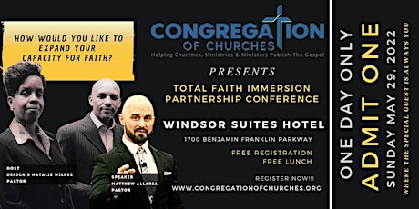 Total Faith Immersion Partnership Conference tickets