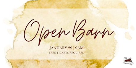 Open Barn at The Barn At Pleasant Acres tickets