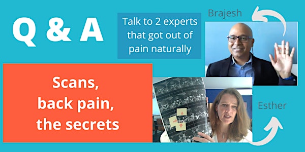 Q & A ; talk to 2 back pain sufferers and how they got out of pain
