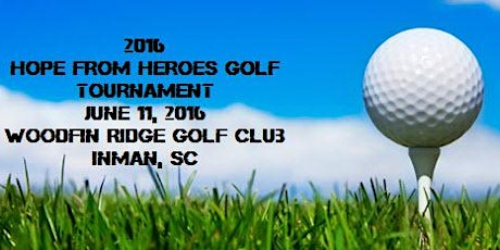 Hope From Heroes Golf Tournament June 11th 2016 primary image