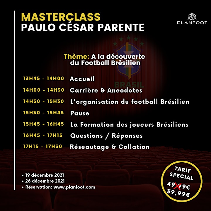 Image pour Masterclass Planfoot x Paulo César Parente 