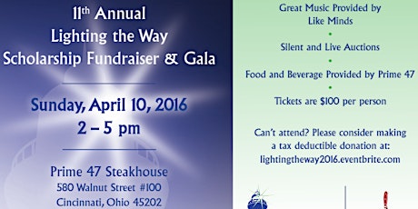 11th Annual Lighting the Way - Scholarship Fundraiser and Gala primary image