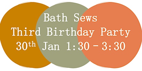 Bath Sews BIG sewing day tickets