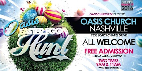 Oasis Easter Egg Hunt EXTRAVAGANZA primary image