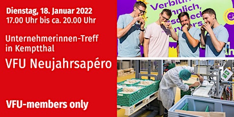 VFU Neujahrsapéro in Kemptthal, Zürich-City, 18.01.2022 - members only! Tickets