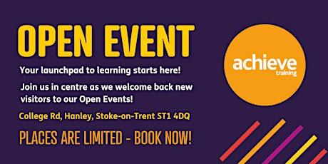 Achieve Training - Open Event for school leavers and future apprentices tickets