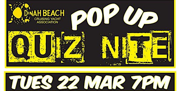 Dinah Beach Pop Up Quiz Night