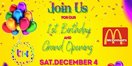 Topend Kids Events 1st Birthday & McDonalds Casuarina Grand Opening primary image