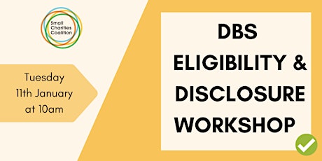 DBS Eligibility and Disclosure Workshop primary image
