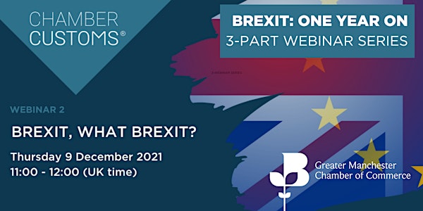 BREXIT: ONE YEAR ON WEBINAR SERIES - Brexit, what Brexit?