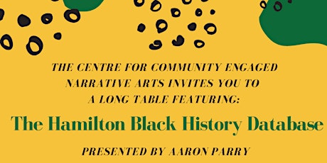 Long Table featuring The Hamilton Black History Database