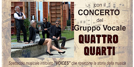 Immagine principale di CONCERTO DEL GRUPPO VOCALE QUATTRO QUARTI 