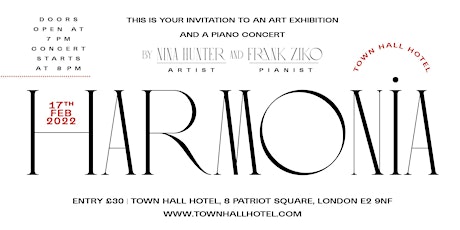 HARMONIA. Art exhibition and a piano concert tickets