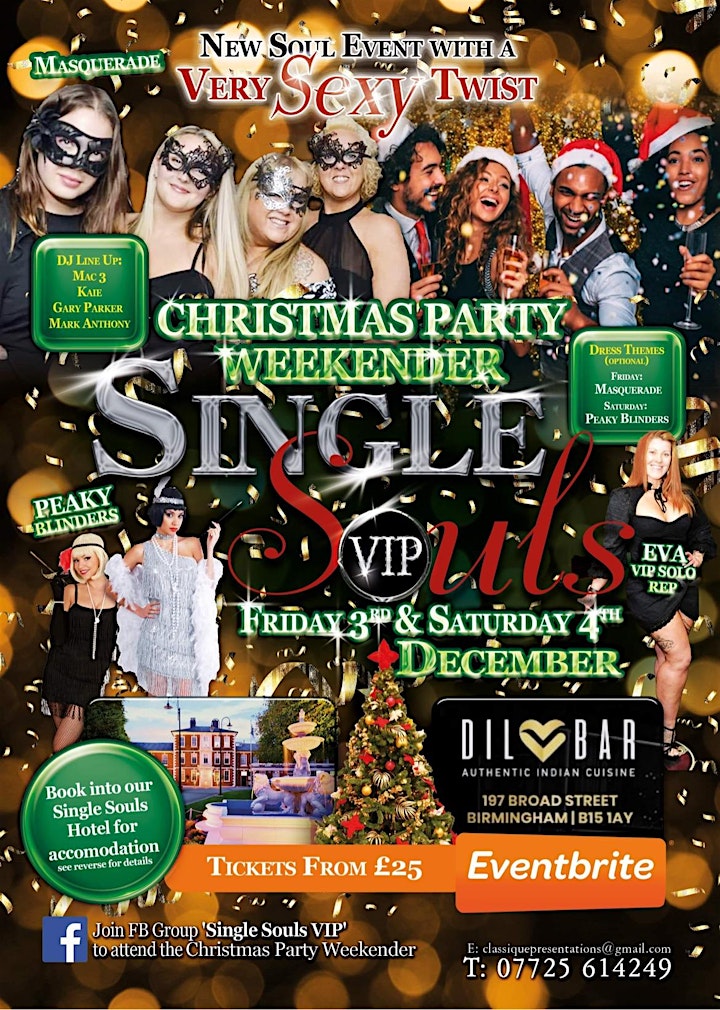 
		Single Souls VIP Christmas Party Weekender image
