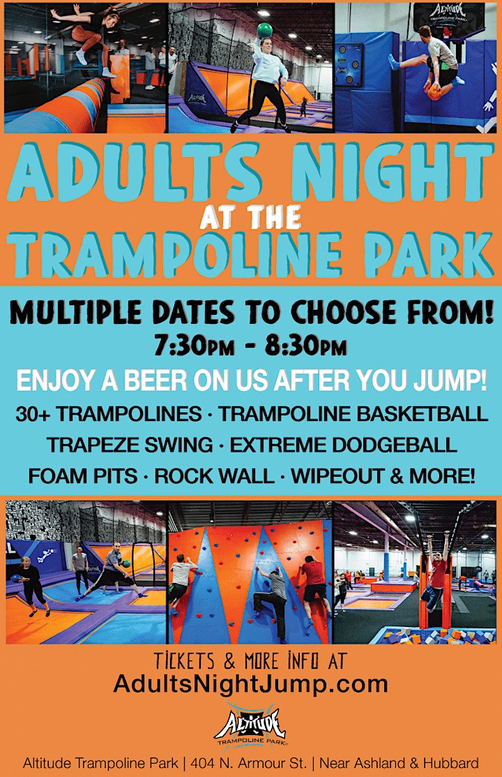 Adults Night at the Trampoline Park - 21+ Night at Altitude Chicago image