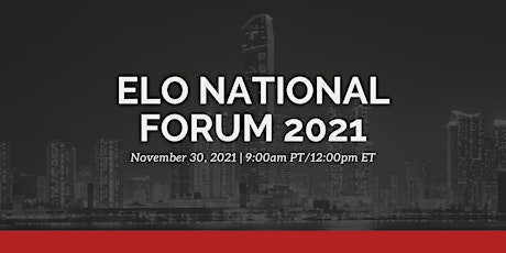 ELO National Forum 2021