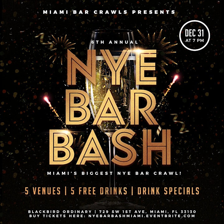 
		6th Annual New Year's Eve Bar Bash in Brickell image
